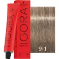 Schwarzkopf Schwarzkopf-Professional Haarfarver Igora-RoyalCendrés & CoolsPermanent Color Cream 9-1 Ekstra lyseblond cendré 60 ml (1.483,00 kr / 1 l)