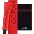 Schwarzkopf Schwarzkopf-Professional Haarfarver Igora-RoyalPermanent Color Cream 4-99 Mellembrund violet ekstra 60 ml (1.467,00 kr / 1 l)