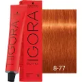 Schwarzkopf Schwarzkopf-Professional Haarfarver Igora-RoyalPermanent Color Cream 8-77 Lyseblond kobber ekstra 60 ml (1.467,00 kr / 1 l)