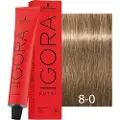 Schwarzkopf Schwarzkopf-Professional Haarfarver Igora-RoyalPermanent Color Cream 8-0 Lyseblond 60 ml (1.467,00 kr / 1 l)
