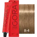 Schwarzkopf Schwarzkopf-Professional Haarfarver Igora-RoyalPermanent Color Cream 8-4 Lyseblond beige 60 ml (1.483,00 kr / 1 l)