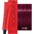 Schwarzkopf Schwarzkopf-Professional Haarfarver Igora-RoyalPermanent Color Cream 9-98 Ekstra lysebold violet rød 60 ml (1.467,00 kr / 1 l)