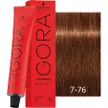 Schwarzkopf Schwarzkopf-Professional Haarfarver Igora-Royal#RoyalTakeOverPermanent Color Cream No. 7-764 Mellemblond Kobber Chokolade Beige 60 ml (1.483,00 kr / 1 l)