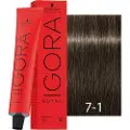 Schwarzkopf Schwarzkopf-Professional Haarfarver Igora-RoyalCendrés & CoolsPermanent Color Cream 7-1 Mellemblond cendré 60 ml (1.467,00 kr / 1 l)