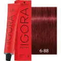 Schwarzkopf Schwarzkopf-Professional Haarfarver Igora-RoyalPermanent Color Cream 6-88 Mørkeblond rød ekstra 60 ml (1.467,00 kr / 1 l)