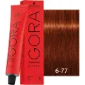 Schwarzkopf Schwarzkopf-Professional Haarfarver Igora-RoyalPermanent Color Cream 6-77 Mørkeblond Kobber Extra 60 ml (1.467,00 kr / 1 l)