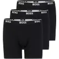 Hugo Boss BOSStil mænd. 50475298 Pack 3 Boxershorts Power sort (5XL), Afslappet, Bomuld