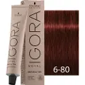 Schwarzkopf Schwarzkopf-Professional Haarfarver Igora-RoyalAbsolutes Permanent Anti-Age Color Creme 6-80 Mørkeblond rød natur 60 ml (1.483,00 kr / 1 l)
