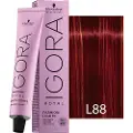 Schwarzkopf Schwarzkopf-Professional Haarfarver Igora-RoyalFashion LightsHighlight Color Creme L 88 Rød ekstra 60 ml (1.467,00 kr / 1 l)