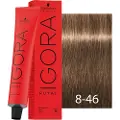 Schwarzkopf Schwarzkopf-Professional Haarfarver Igora-RoyalNude TonesPermanent Color Cream 8-46 Lysblond Beige Choko 60 ml (1.467,00 kr / 1 l)
