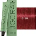 Schwarzkopf Schwarzkopf-Professional Haarfarver Igora-Zero-AmmPermanent Color Cream 6-88 Mørkeblond rød ekstra 60 ml (1.467,00 kr / 1 l)