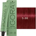 Schwarzkopf Schwarzkopf-Professional Haarfarver Igora-Zero-AmmPermanent Color Cream 5-88 Lysebrun rød ekstra 60 ml (1.467,00 kr / 1 l)