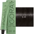Schwarzkopf Schwarzkopf-Professional Haarfarver Igora-Zero-AmmPermanent Color Cream 1-0 Sort 60 ml (1.467,00 kr / 1 l)