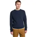 Timberland Timberlandtil mænd. TB0A62J34751 Phillips Brook navy pullover med raglanærmer (XXL), Casual, Bomuld, Blå