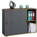 VCM - Skydeskab med 2 rum Salia B100 - Flerfarvet - Hylder & opbevaring - - Homeroom