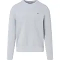 Tommy Hilfiger Tommy Hilfigertil mænd. MW0MW36347 Struktureret trøje med gråt broderet logo (M), Casual, Bomuld