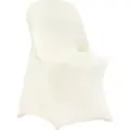 Vevor Stretch Spandex Foldstolbetræk, Universal Passende Stolebetræk, Aftageligt Vaskbart Beskyttende Slipbetræk, Til Bryllup, Ferie, Banket, Fest, Fejring, Spisning (50 STK. Elfenbenshvid)
