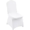 Vevor Stretch Spandex Foldstolbetræk, Universal Passende Stolebetræk, Aftageligt Vaskbart Beskyttende Slipbetræk, Til Bryllup, Ferie, Banket, Fest, Fejring, Spisning (12 STK. Hvid)