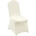 Vevor Stretch Spandex Foldstolbetræk, Universal Passende Stolebetræk, Aftageligt Vaskbart Beskyttende Slipbetræk, Til Bryllup, Ferie, Banket, Fest, Fejring, Spisning (50 STK. Beige)