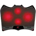Havit Laptop-køler med LED og lydløse blæsere til bærbare computere 12"-17"