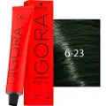 Schwarzkopf Schwarzkopf-Professional Haarfarver Igora-RoyalCoolsPermanent Color Cream 6-23 Mørkeblond aske mat 60 ml (1.467,00 kr / 1 l)