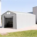 TOOLPORT 4x12m, Telthal, PVC-teltdug, grå, uden statikpakke