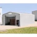 TOOLPORT 8x12m, Telthal, PRIMEtex-PVC-teltdug, grå, med statikpakke (beton undergrund)
