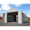 TOOLPORT 6x12m, Telthal, PRIMEtex-PVC-teltdug, grå, med statikpakke (beton undergrund)