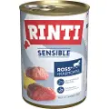 Rinti Sensible 6 x 400 g - Hest, Kyllingelever & kartoffel