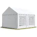 TOOLPORT 3x4m, Partytelt, PVC-teltdug, hvid