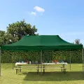 TOOLPORT 3x6m, stål, easy-up-pavillon, uden sidedele, mørkegrøn