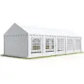 TOOLPORT 4x10m, Partytelt, PVC-teltdug, hvid