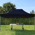 TOOLPORT 3x4,5m, stål, easy-up-pavillon, uden sidedele, sort