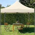 TOOLPORT 3x3m, stål, easy-up-pavillon, uden sidedele, creme