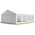 TOOLPORT 5x8m, Partytelt, PVC-teltdug, hvid