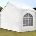 TOOLPORT 4x2m, Partytelt, PE-teltdug, hvid