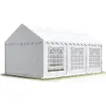 TOOLPORT 3x6m, Partytelt, PVC-teltdug, hvid
