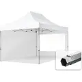TOOLPORT 3x4,5m, aluminium, easy-up-pavillon, 2 sidedele, hvid