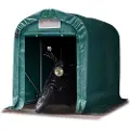 TOOLPORT 1,6x2,4m, Garagetelt, PVC-teltdug, mørkegrøn, uden statikpakke