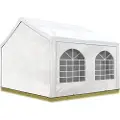 TOOLPORT 3x3m, Partytelt, PE-teltdug, hvid
