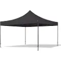 TOOLPORT 4x4m, stål, easy-up-pavillon, uden sidedele, sort