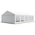 TOOLPORT 5x10m, Partytelt, PVC-teltdug, hvid