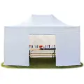 TOOLPORT 3x4,5m, aluminium, easy-up-pavillon, 4 sidedele, hvid