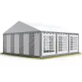 TOOLPORT 5x6m, Partytelt, PVC-teltdug, grå-hvid