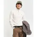 Gant Ganttil mænd. 87213 Meget fin fåreuldstrøje med beige halv lynlås (XL), Casual, Bomuld