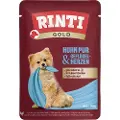 Rinti Gold 10 x 100 g - Kylling & Fjerkræhjerter