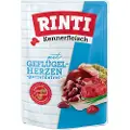 Rinti Kød for Kendere portionsposer 10 x 400 g - Fjerkræhjerter