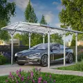 GFP 2,85x5,05m Carport, Aluminium anodiseret, inkl. tagrende