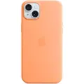 Apple Silicone Case With Magsafe Iphone 15 Plus Orange