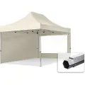 TOOLPORT 3x4,5m, aluminium, easy-up-pavillon, 2 sidedele, creme